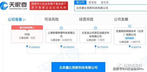 B站戰略投資基礎軟件服務商 北京墨比努斯，持股20%強化技術生態